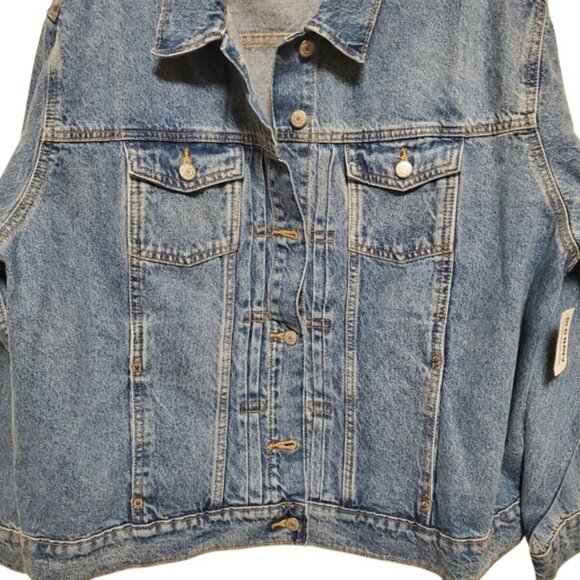 NWT Denim Jacket Old Navy Relaxed Classic XXL Birdie - Picture 10 of 14